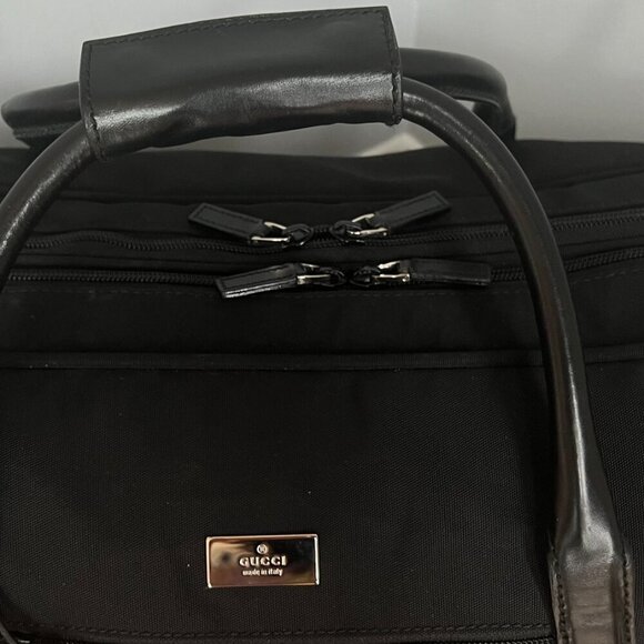 MINT Gucci Mens Black 2-Compartment Large Duffle Travel Flight Garment Bag - Picture 4 of 12